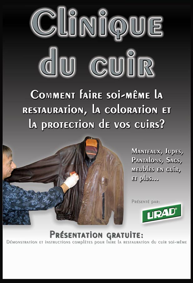 Démonstratation et instructions complètes pour faire la restauration du cuir soi-même